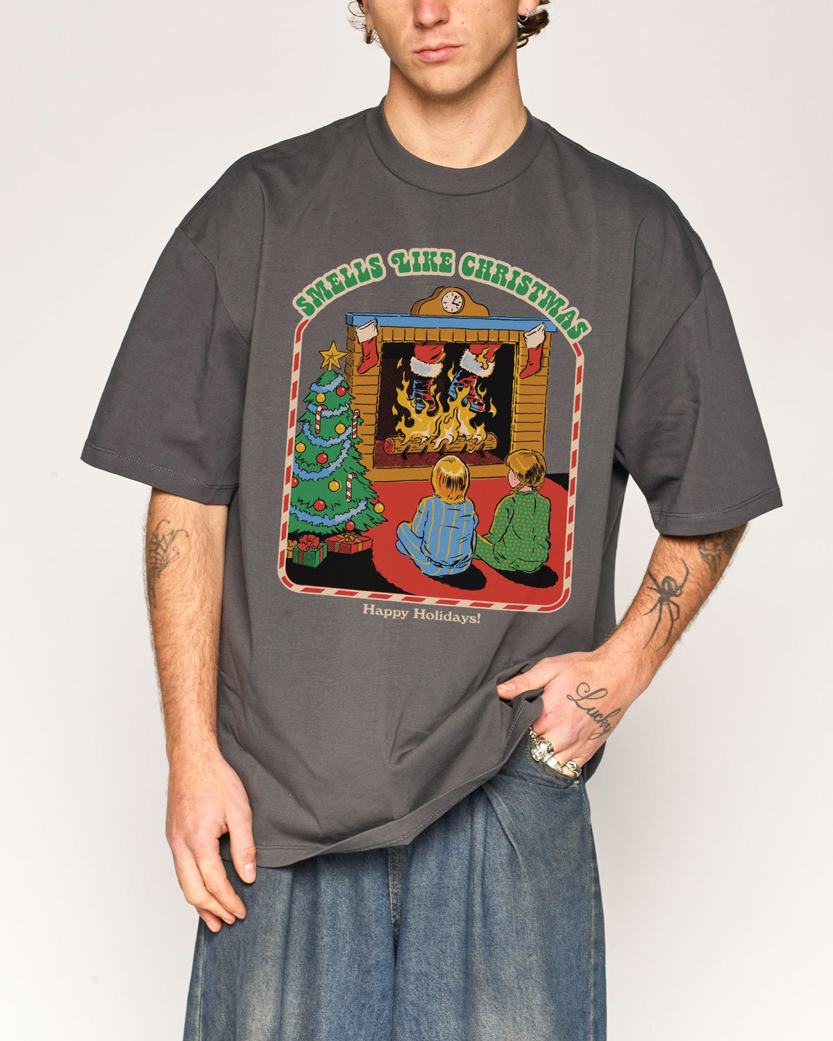 Smells Like Christmas Oversized Tee Unisex