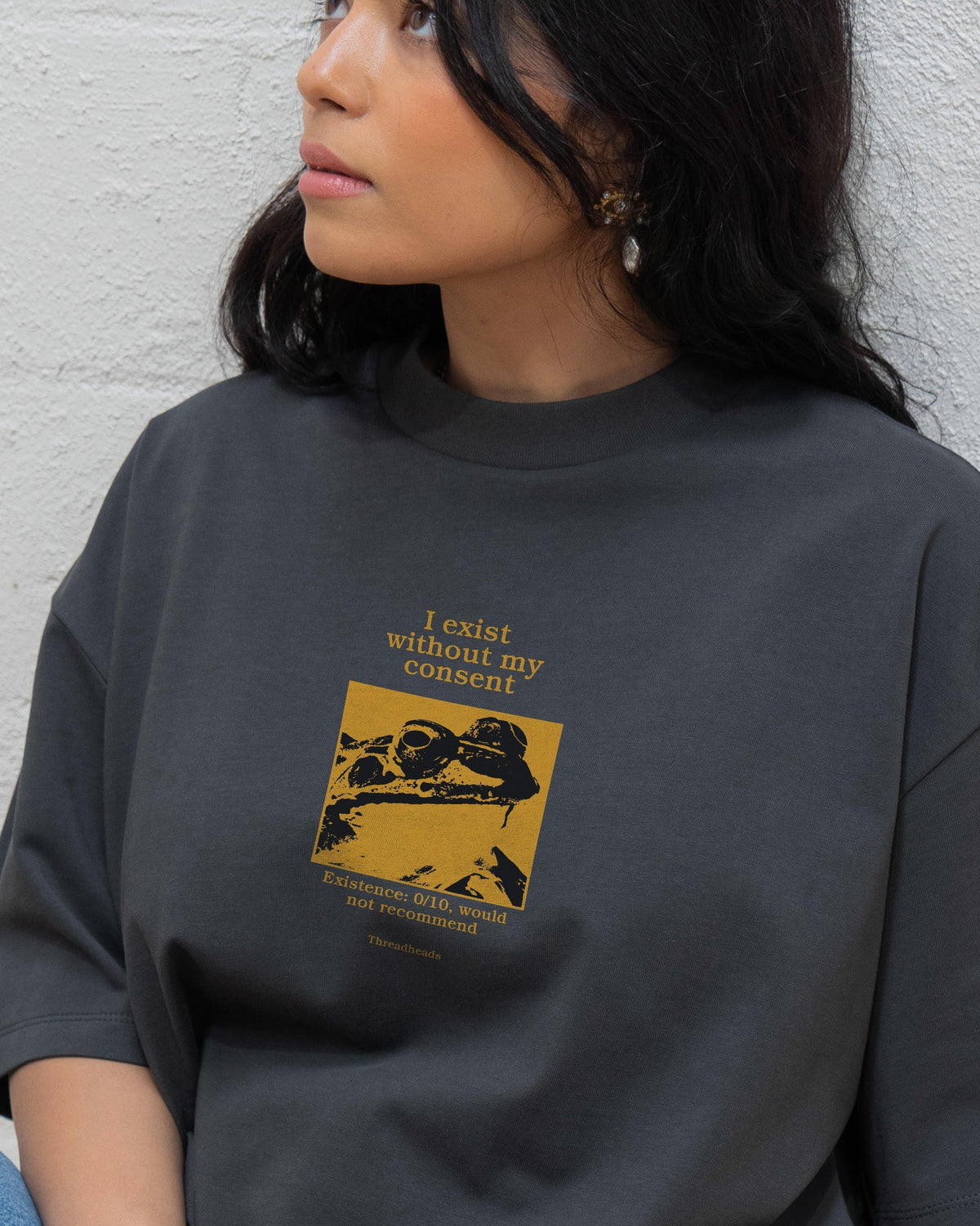 I Exist Without My Consent Oversized Tee Unisex