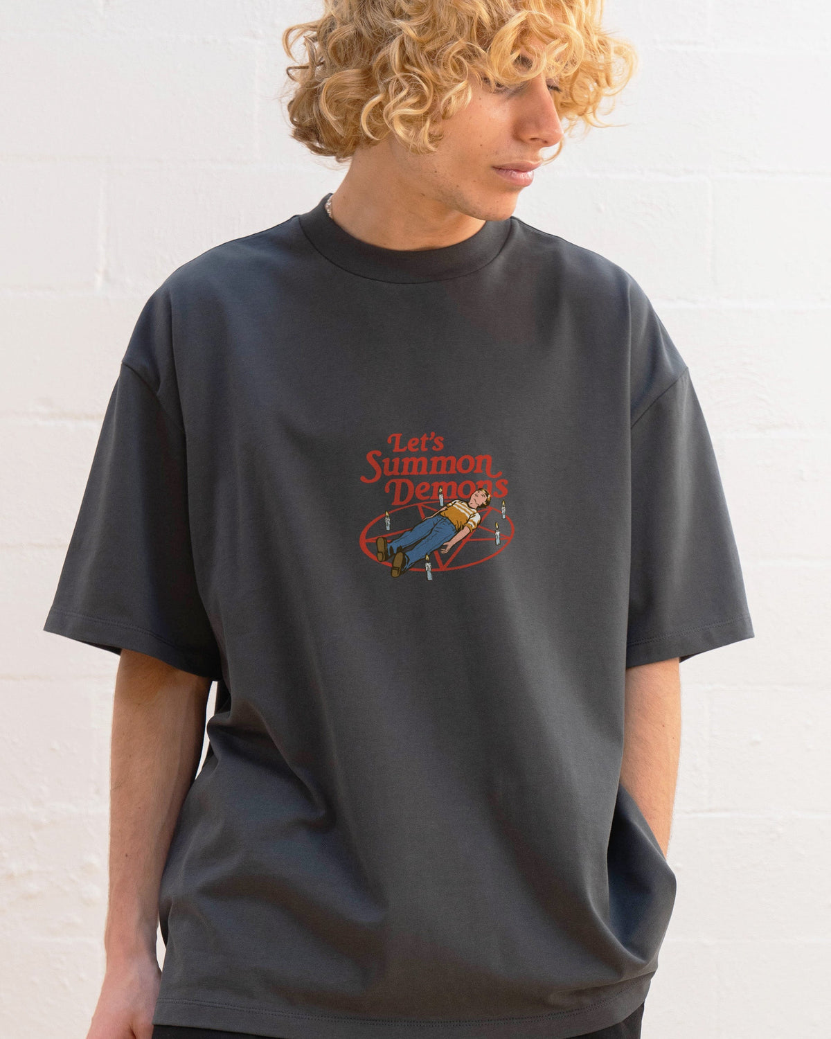 Let's Summon Demons Front and Back Oversized Tee Unisex