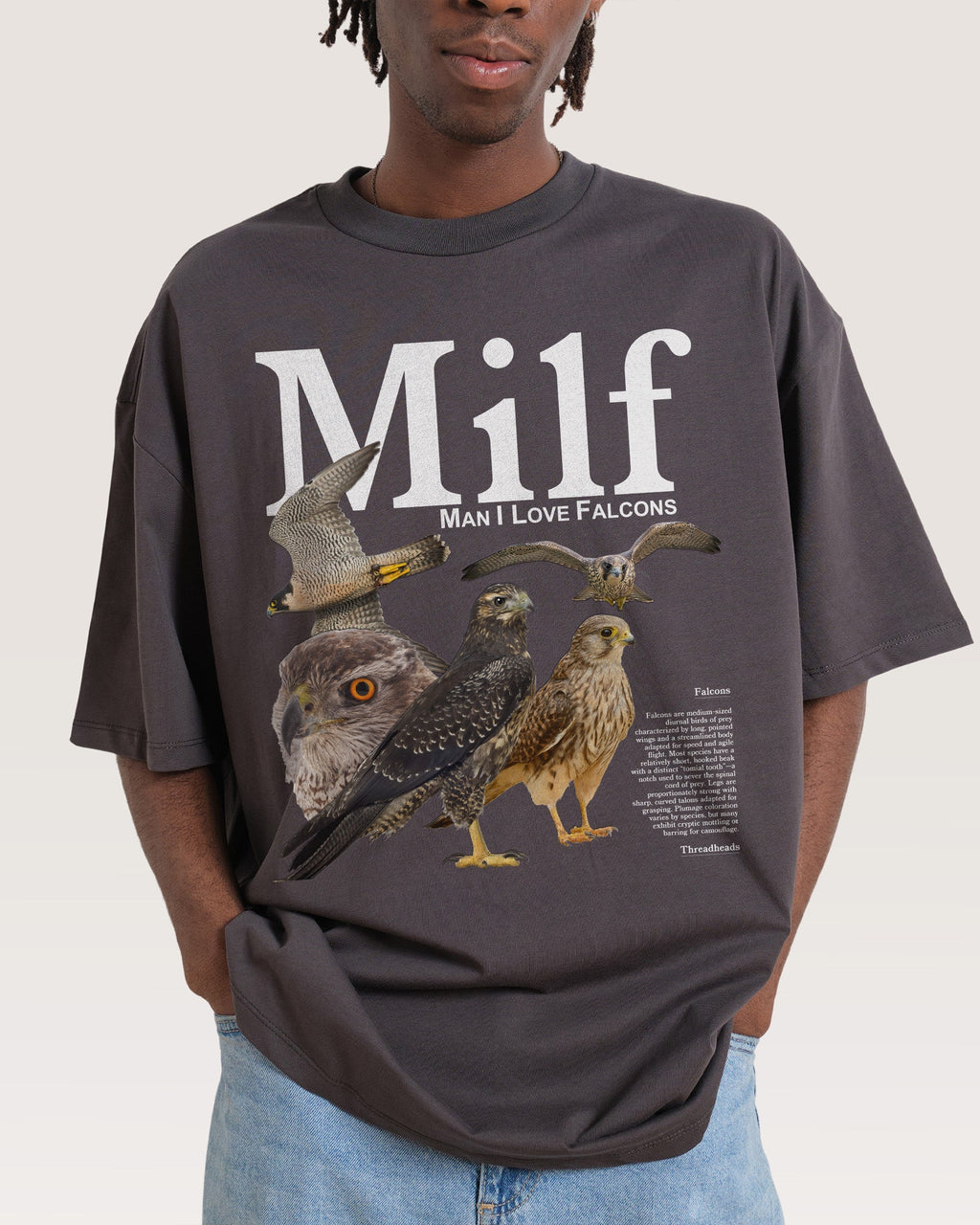 Man I Love Falcons Oversized Tee Unisex