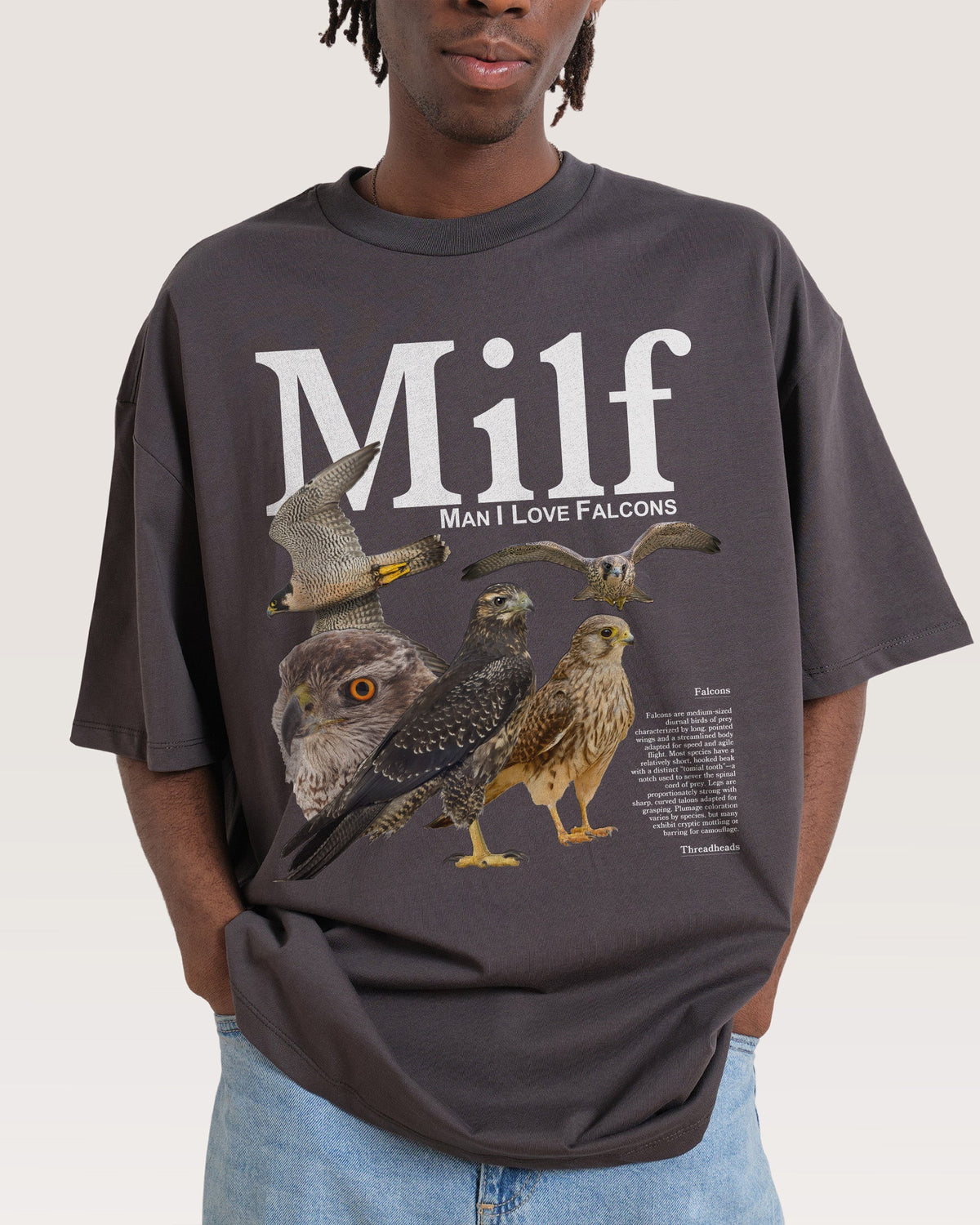 Man I Love Falcons Oversized Tee Unisex