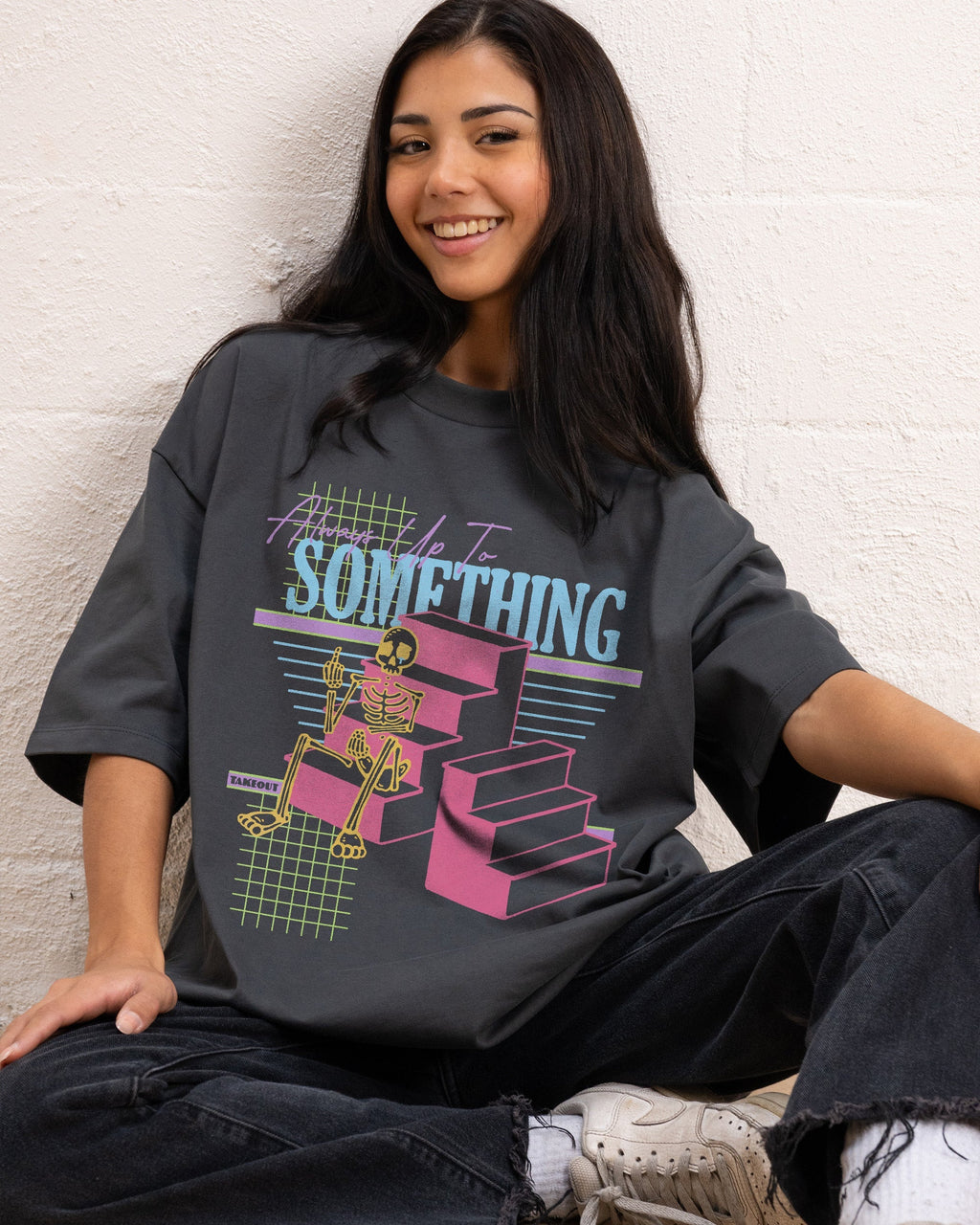 Always Up To Something Oversized Tee Unisex