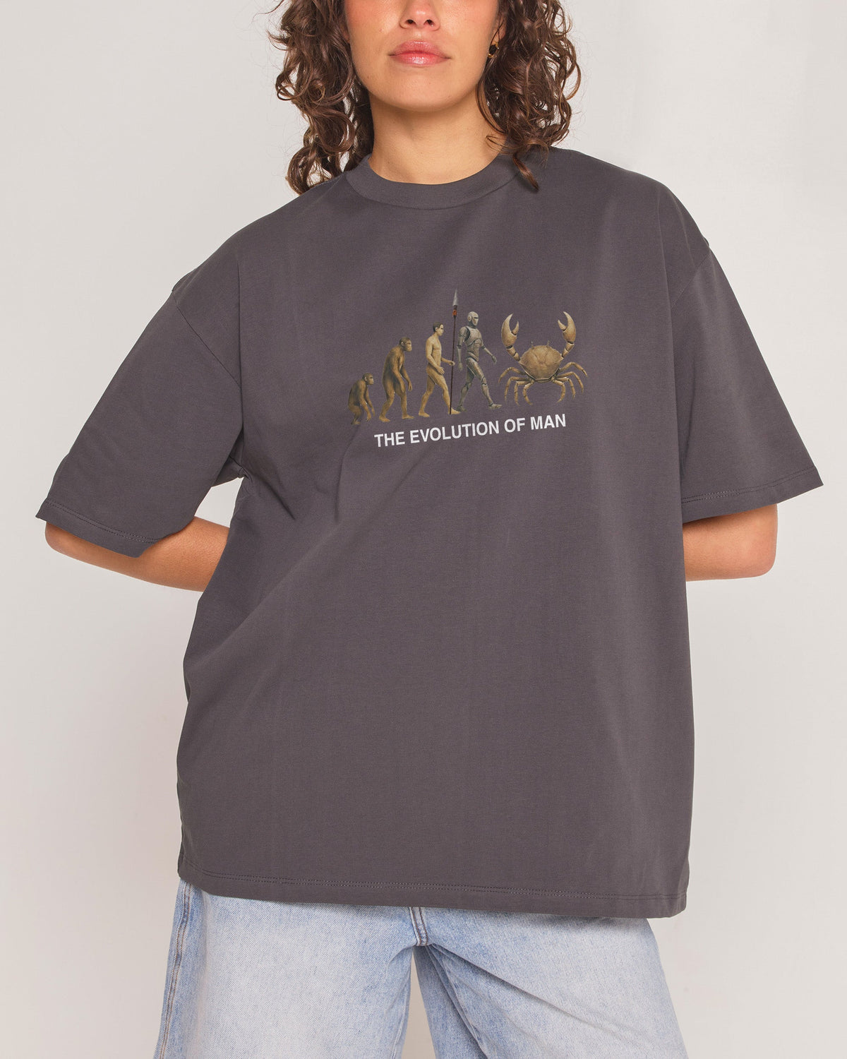 Evolution of Man Oversized Tee Unisex