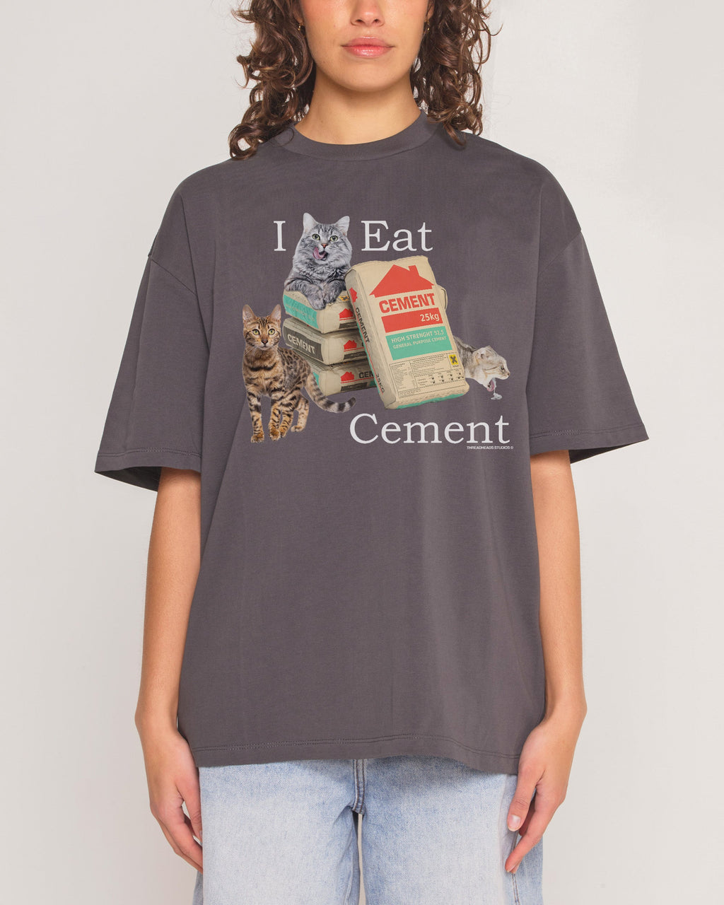 I Eat Cement Oversized Tee Unisex