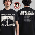 Charli XCX Music Fashion Film North America 2026 Tour T-Shirt
