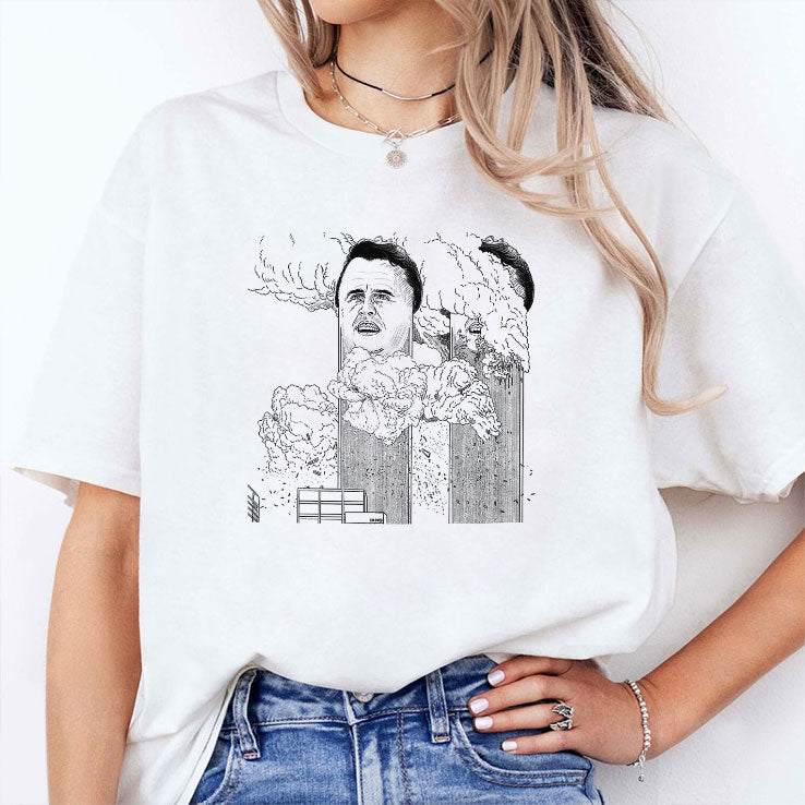 Charlie Kirk Tower Never Forget 9/11 Memorial T Shirt