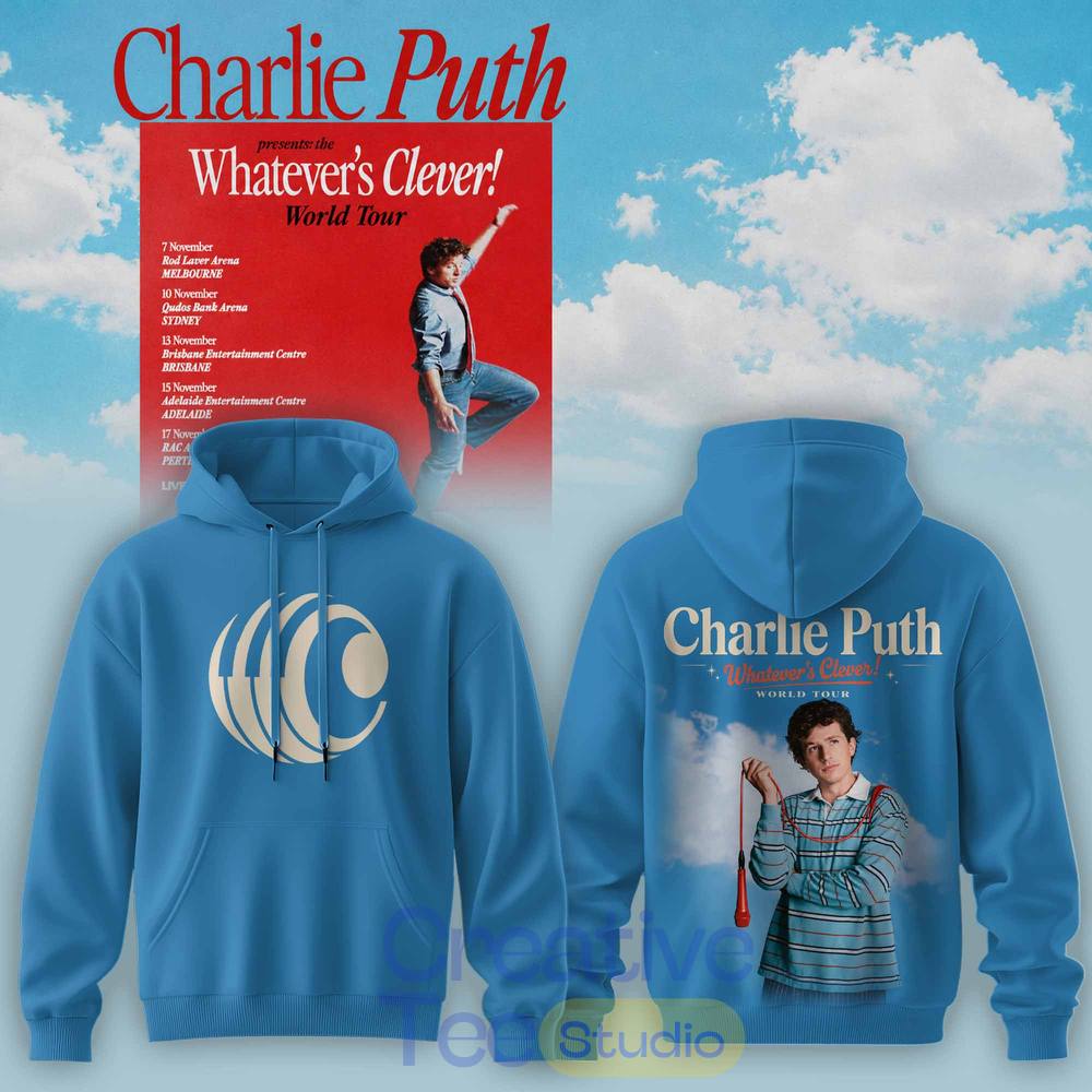 Charlie Puth “Whatever’s Clever!” World Tour 2026 Tee Hoodie