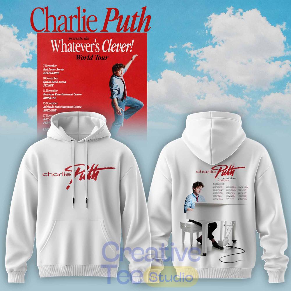 Charlie Puth “Whatever’s Clever!” World Tour 2026 Tee Hoodie