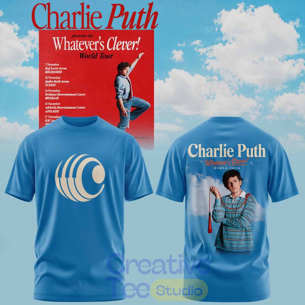 Charlie Puth “Whatever’s Clever!” World Tour 2026 Tee Hoodie
