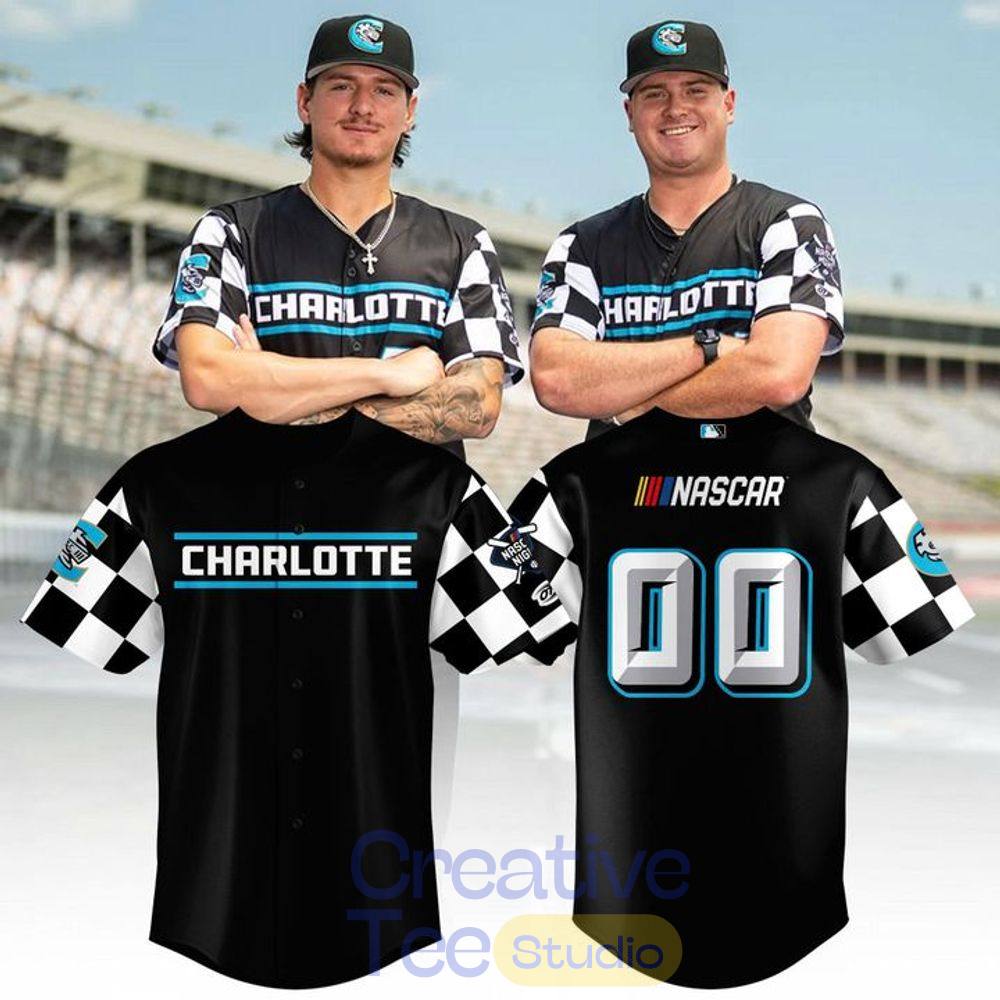 Charlotte Knights x NASCAR Theme 2026 Black Baseball Jersey