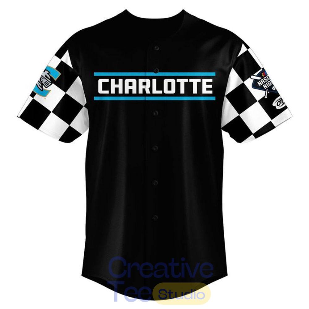 Charlotte Knights x NASCAR Theme 2026 Black Baseball Jersey