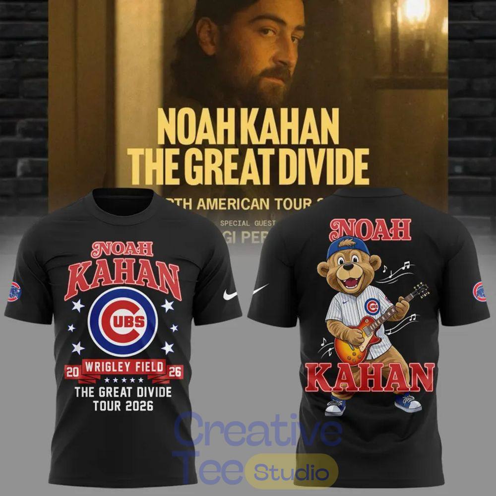 Chicago Cubs x Noah Kahan The Great Divide Tour 2026 T-Shirt