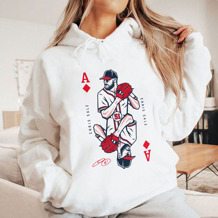 Chris Sale Atlanta Baseball Ace Signature Playing Card T Shirt