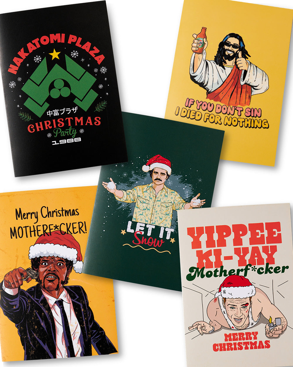 Funny Christmas Greeting Card Bundle Unisex