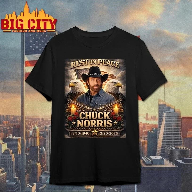 Chuck Norris Rest In Peace Graphic Shirt Unisex