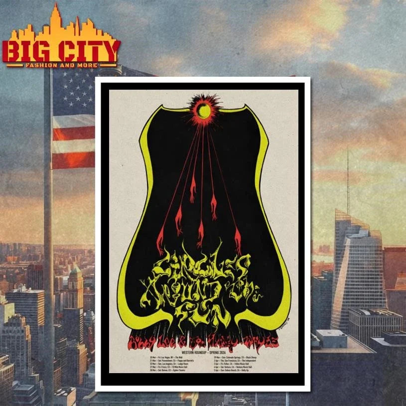 Circles Around The Sun Western Roundup Spring 2026 Tour Poster Shirt Unisex