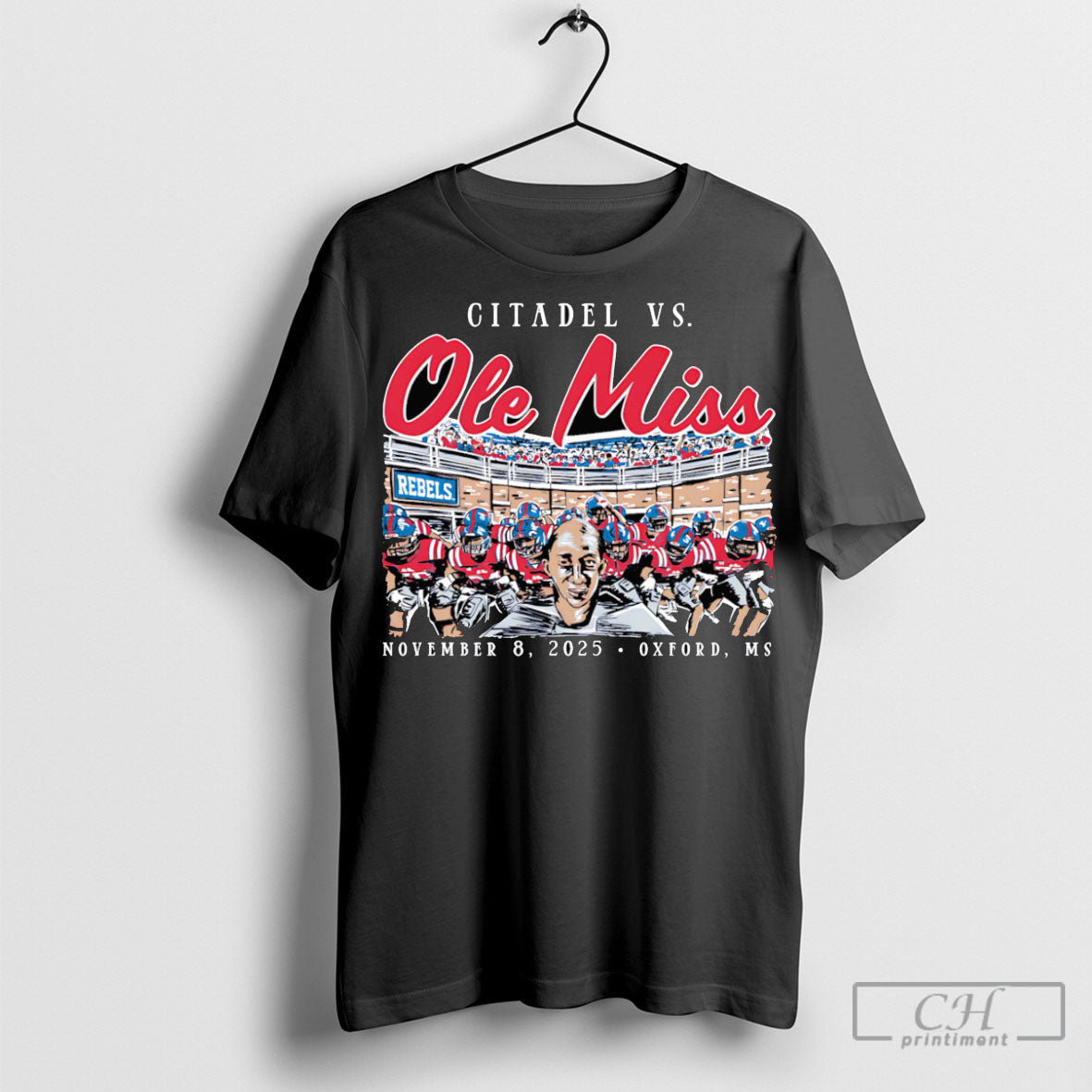 Citadel Vs Ole Miss Game Day 2025 Shirt Unisex