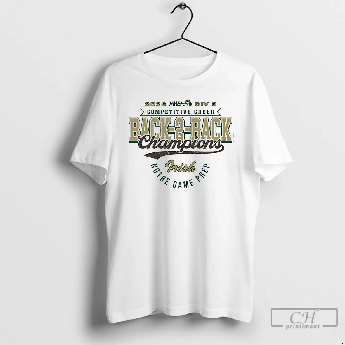 Classic 2026 Mhsaa Cheer D3 Back 2 Back Champions Notre Dame Prep T Shirts Sweater Unisex