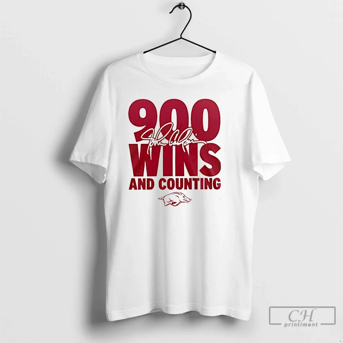 Classic Arkansas Razorbacks Basketball Coach John Calipari 900 Wins And Counting Unisex
