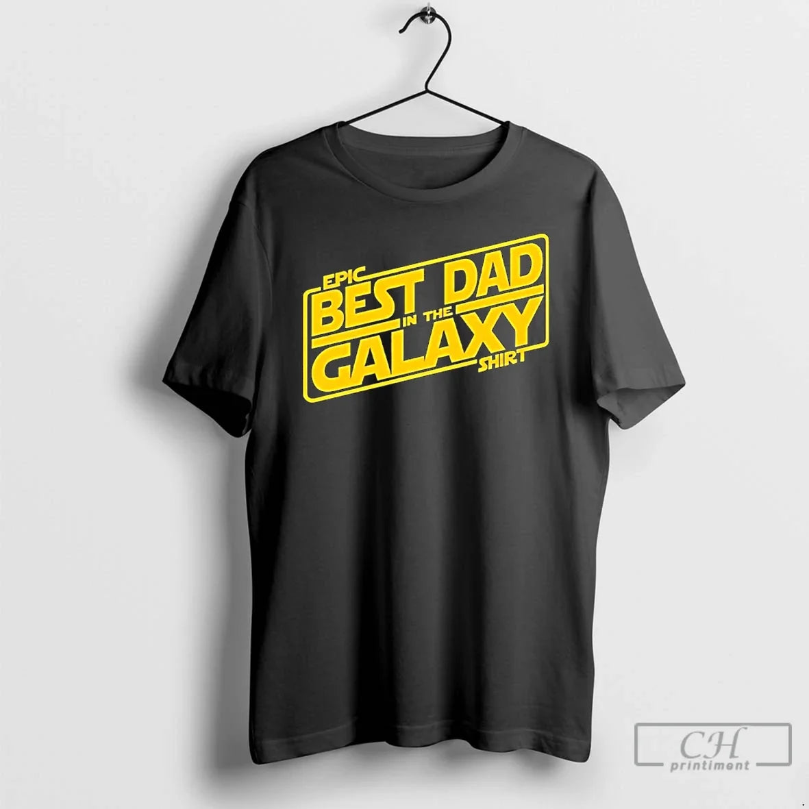 Classic Best Dad In The Galaxy Logo Unisex
