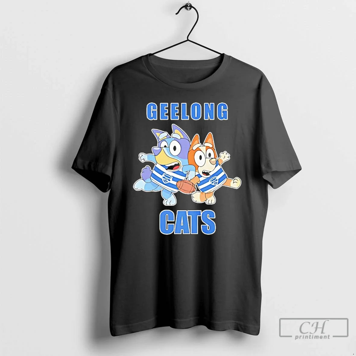 Classic Bluey Bingo Geelong Cats Football Fans Rugby Outfits Unisex