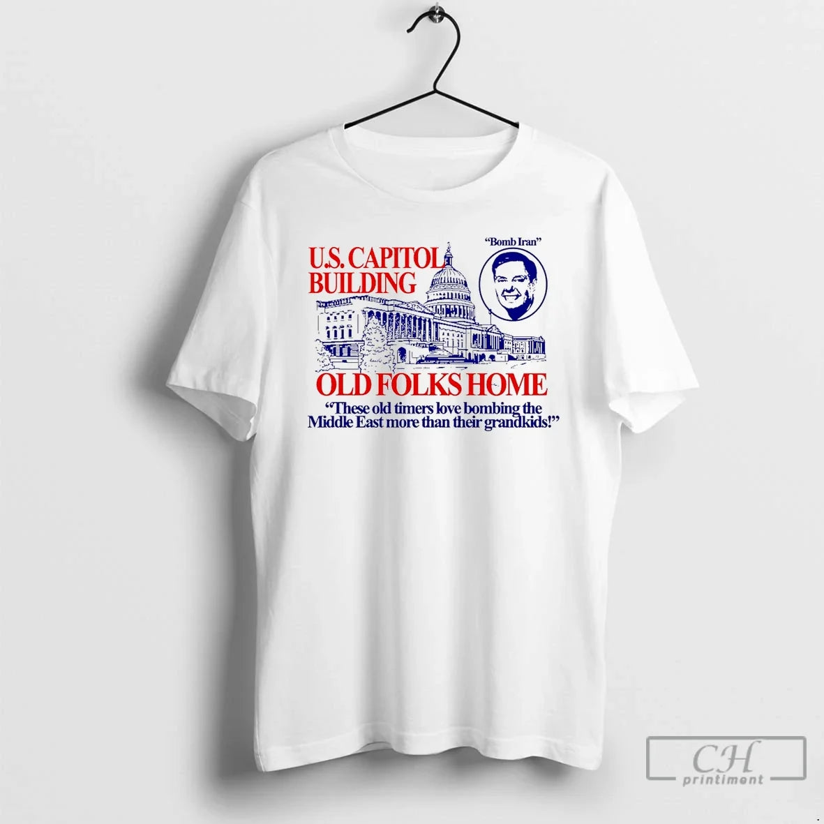 Classic Bomb Iran Us Capitol Building Old Folks Home Unisex