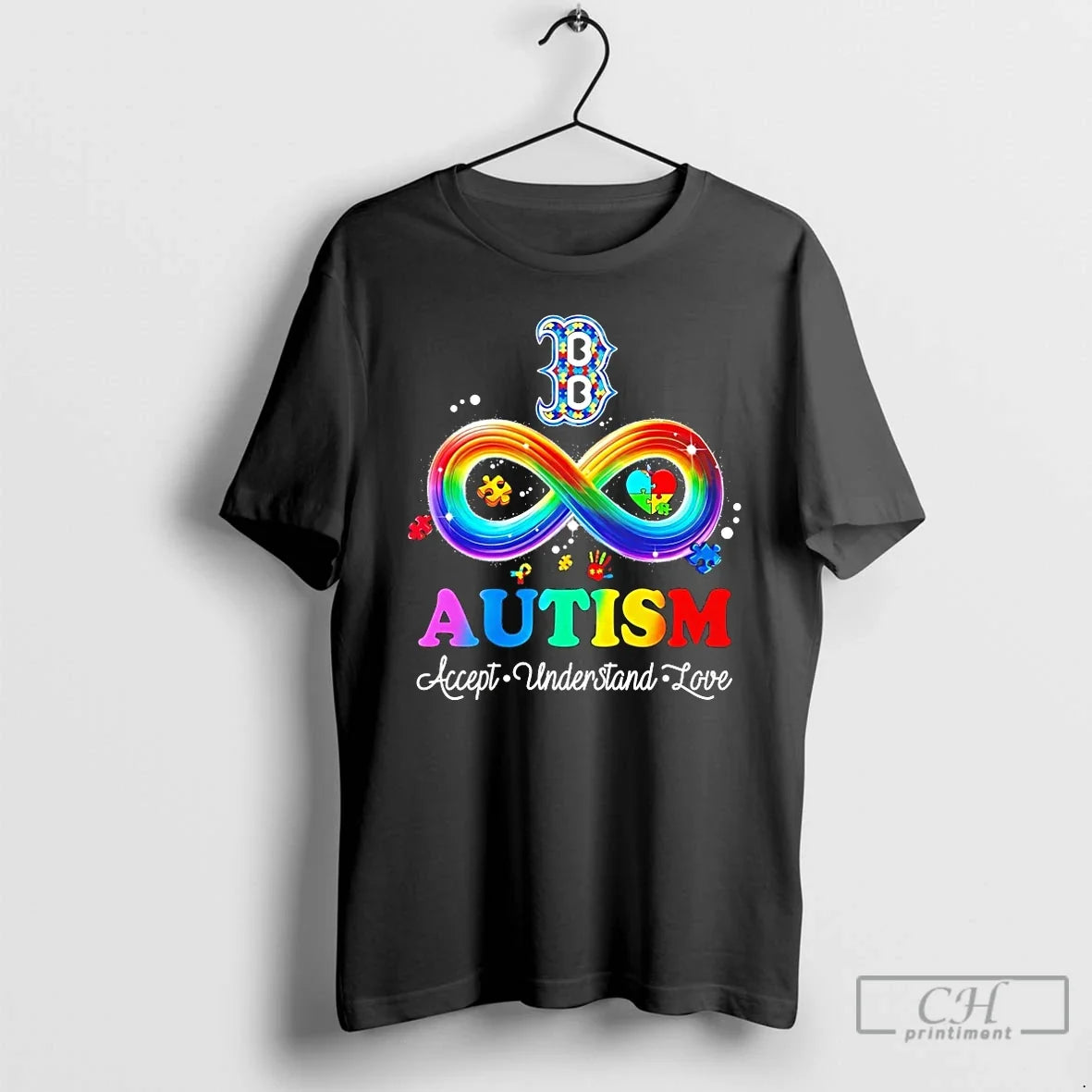 Classic Boston Red Sox Autism Accept Understand Love Unisex