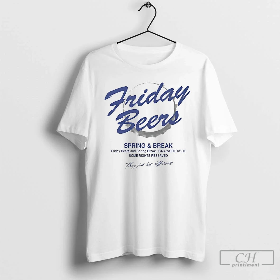 Classic Bottlecap Friday Beers Spring And Break Unisex