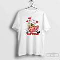 Classic Detroit Red Wings Valentines Teddy Bear Basketball Unisex