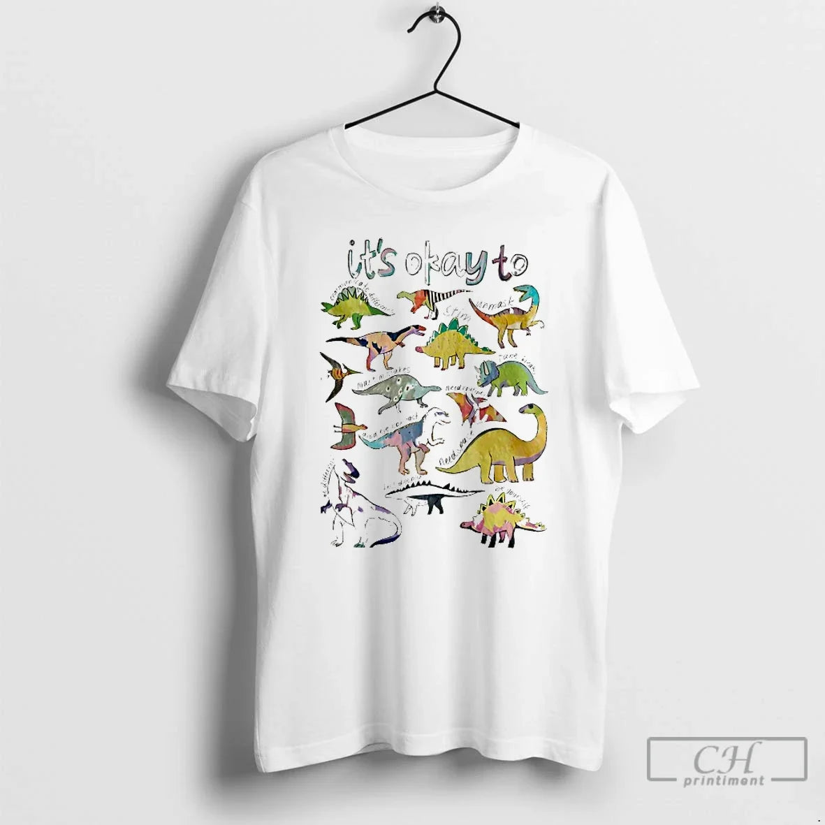 Classic Dinosaur Its Ok To Be Different Autism Unisex