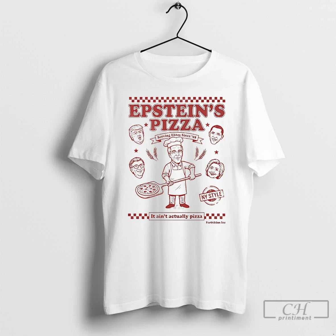 Classic Epsteins Pizza Serving Elites Since 98 It Aint Actually Pizaa Unisex