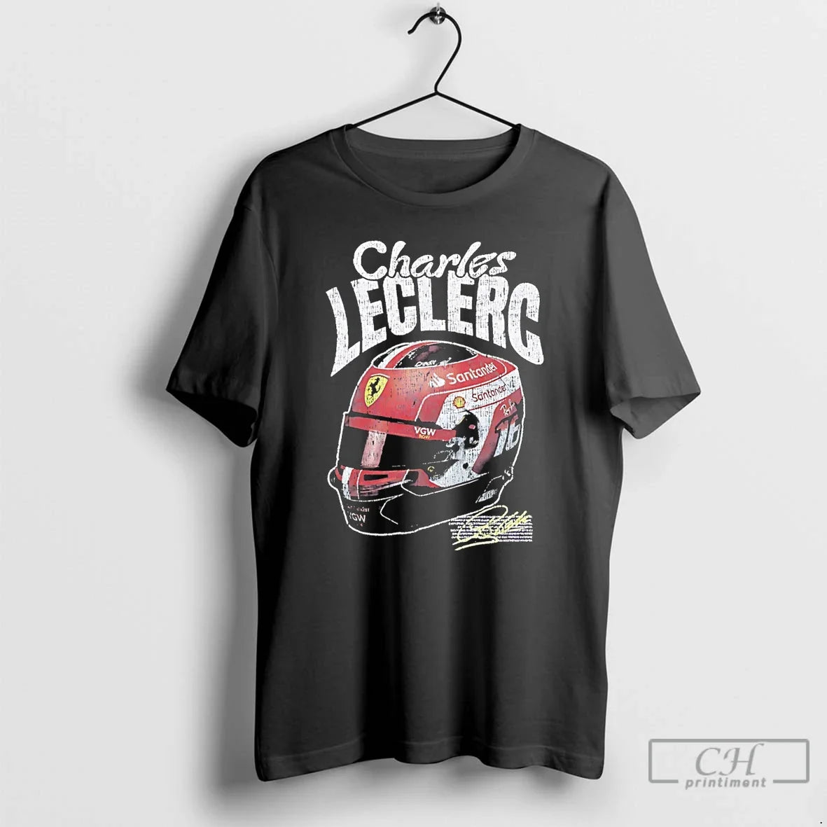 Classic F1 Racing Charles Leclerc Helmet Signature Unisex