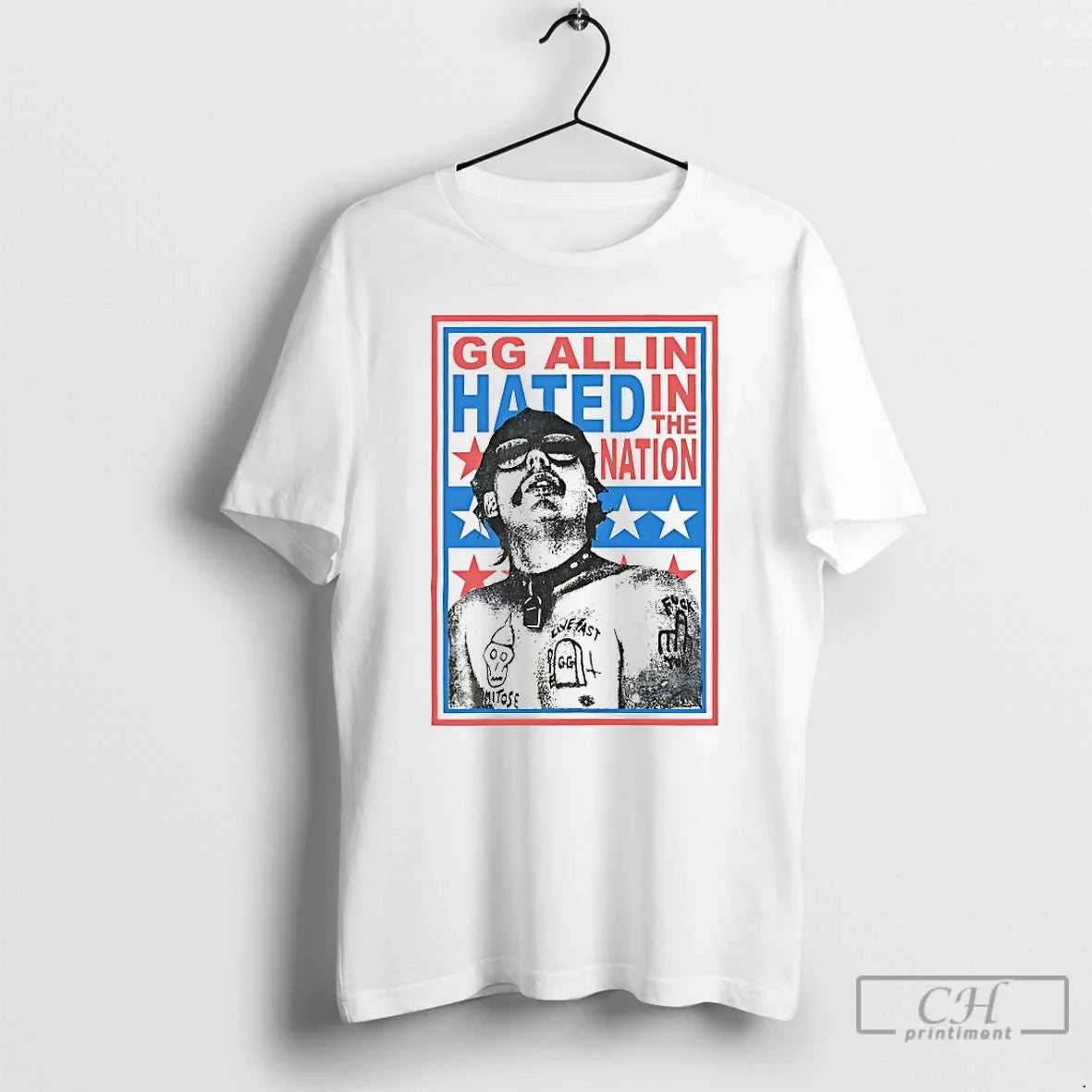 Classic Gg Allin Hated In The Nation Unisex
