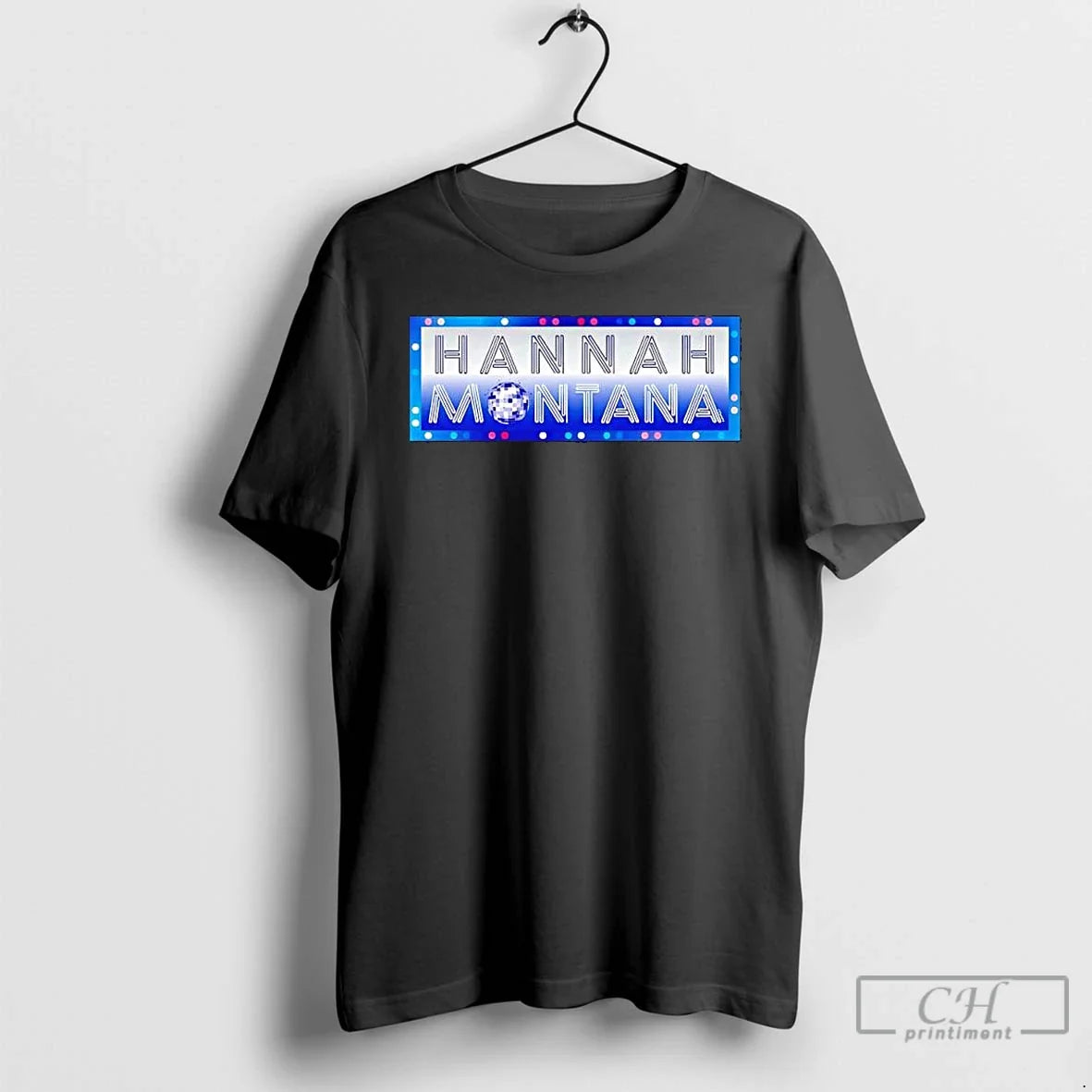 Classic Hannah Montana 20 Years Anniversary Disco Lights Billboard Logo Unisex