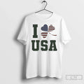 Classic I Love Usa St Patricks Day Heart Unisex