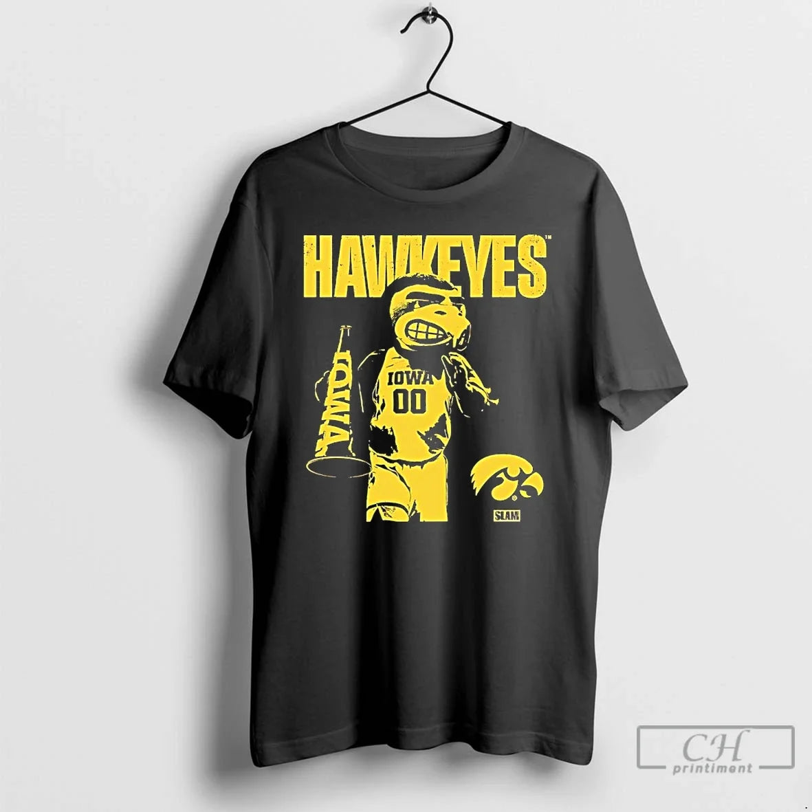 Classic Iowa Herky The Hawk Mascot Slam Unisex