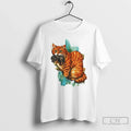 Classic Iran Map Orange Tabby Cat Illustration Iran Unisex