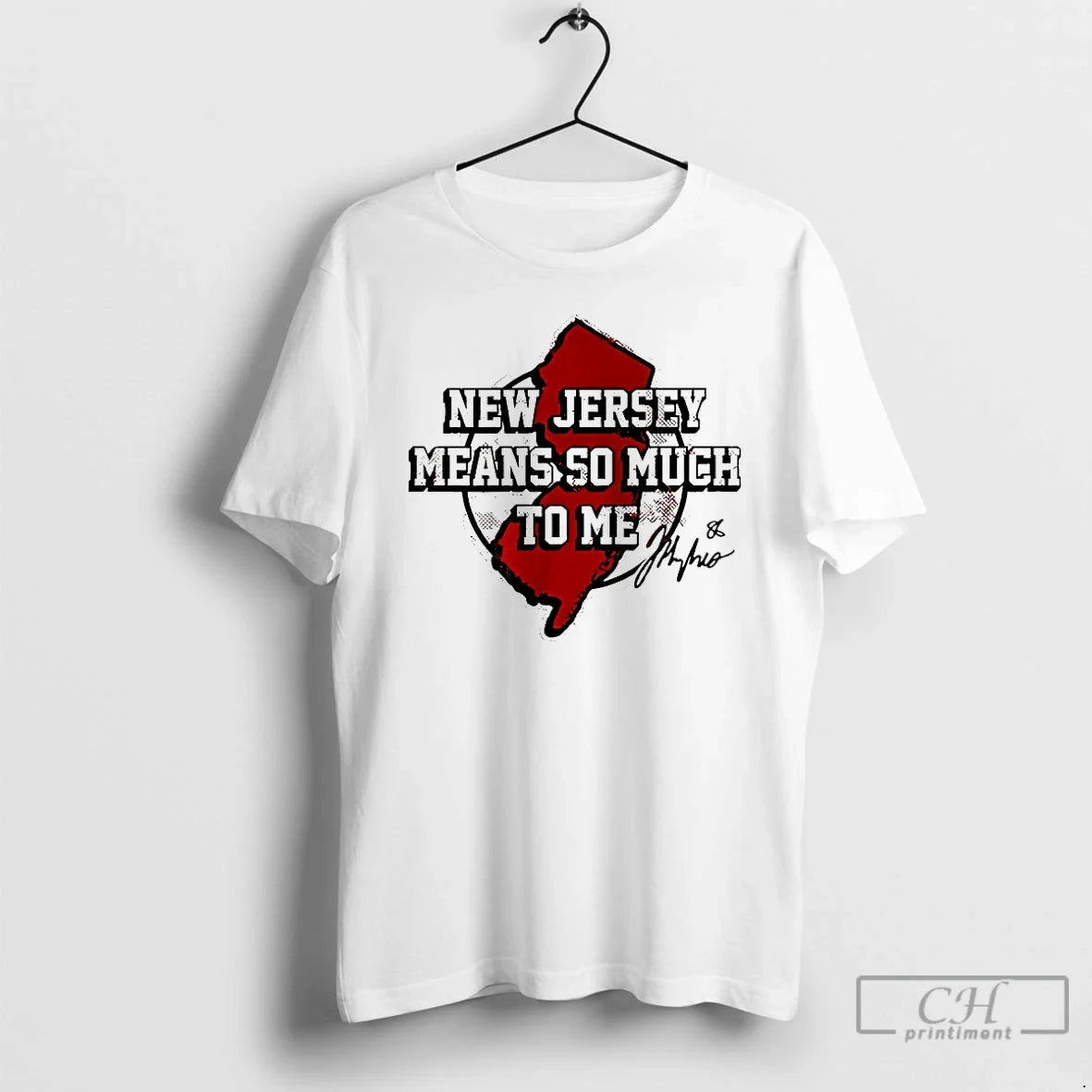 Classic Jack Hughes New Jersey Means So Much To Me Unisex