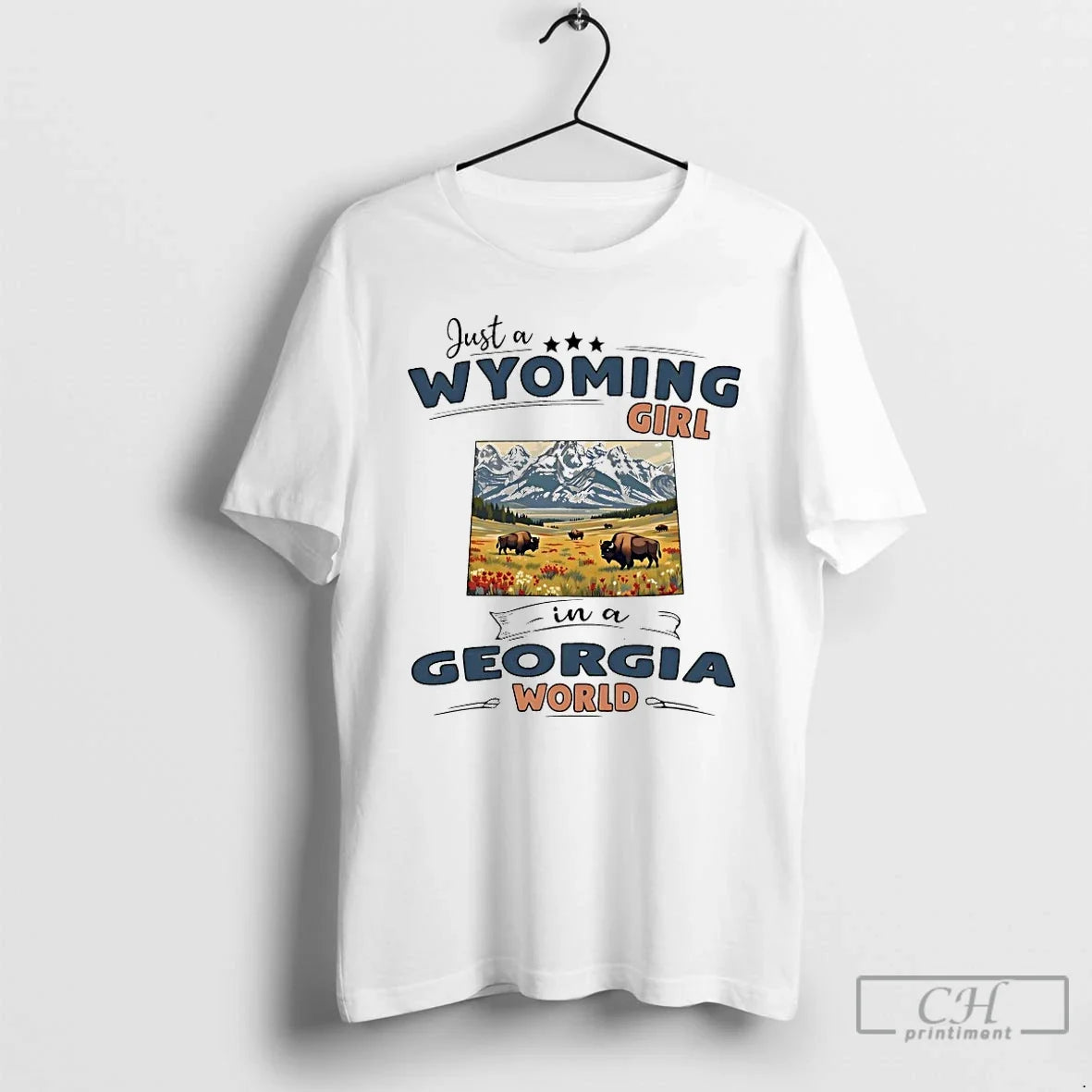 Classic Just A Wyoming Girl In A Georgia World Unisex