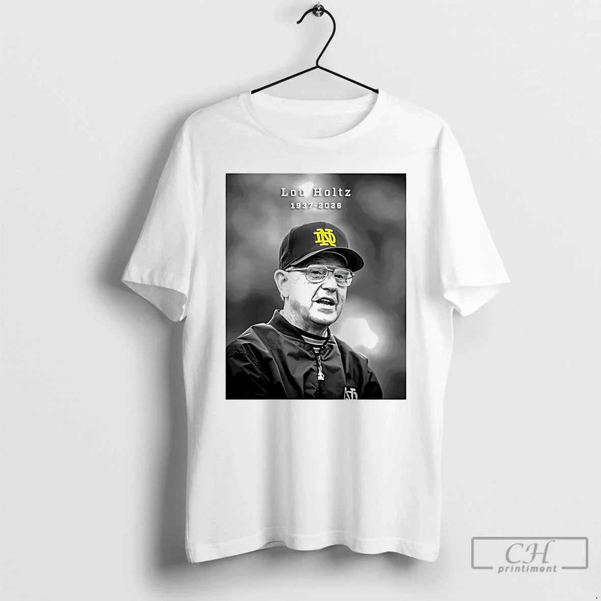 Classic Legendary Notre Dame Coach Lou Holtz 1937 2026 Unisex
