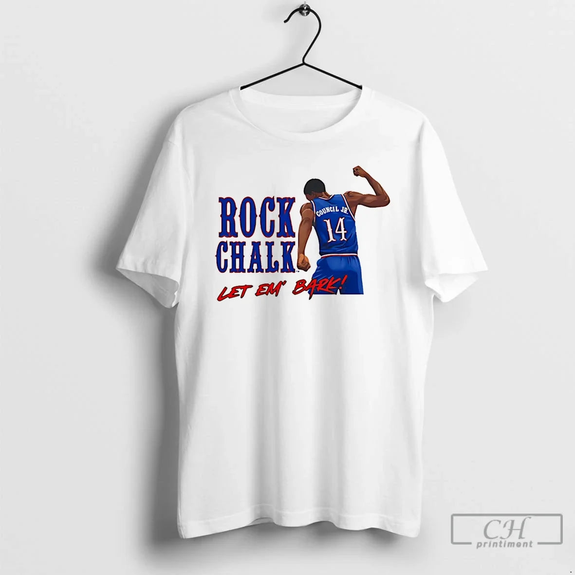 Classic Melvin Council Jr Kansas Jayhawks Let Em Bark Unisex