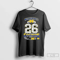 Classic Michigan Wolverines Mens Basketball 2026 27 2 Big Ten Champions Signatures T Shirts Sweater
