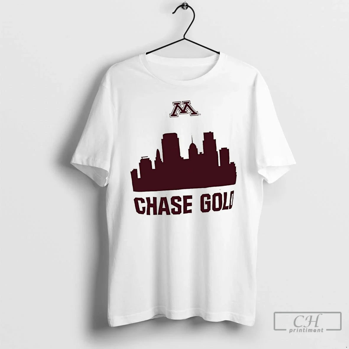 Classic Minnesota Golden Gophers Football Chase Gold City Skyline Unisex