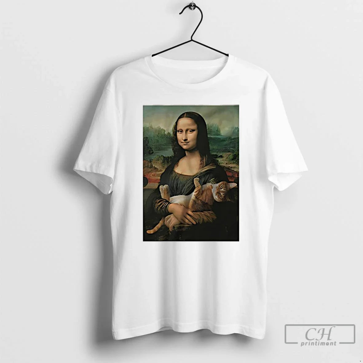 Classic Mona Lisa And Cat Funny Unisex