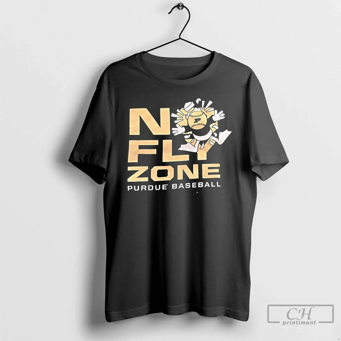 Classic No Fly Zone Purdue Baseball Unisex
