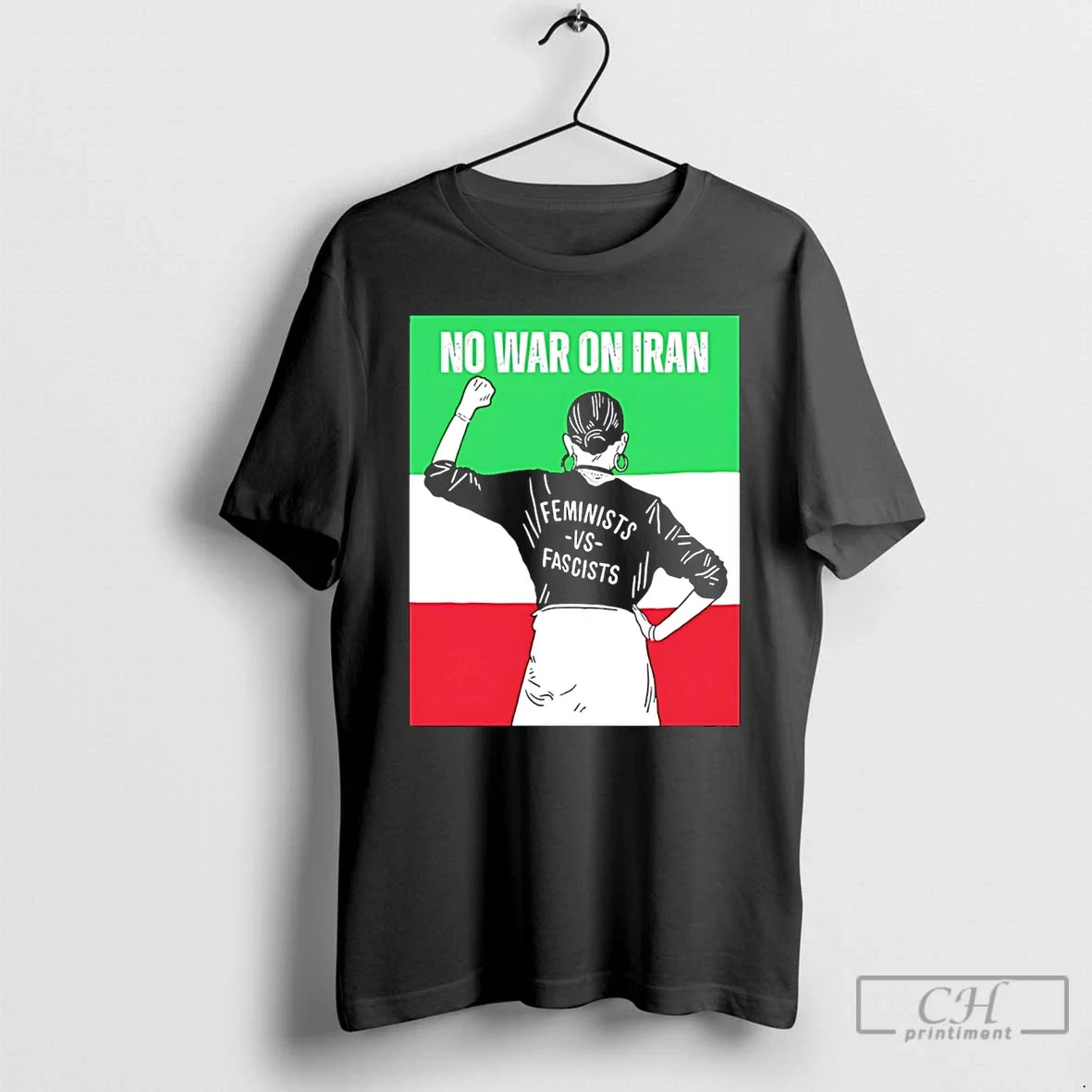 Classic No War On Iran Feminists Vs Fascists Unisex