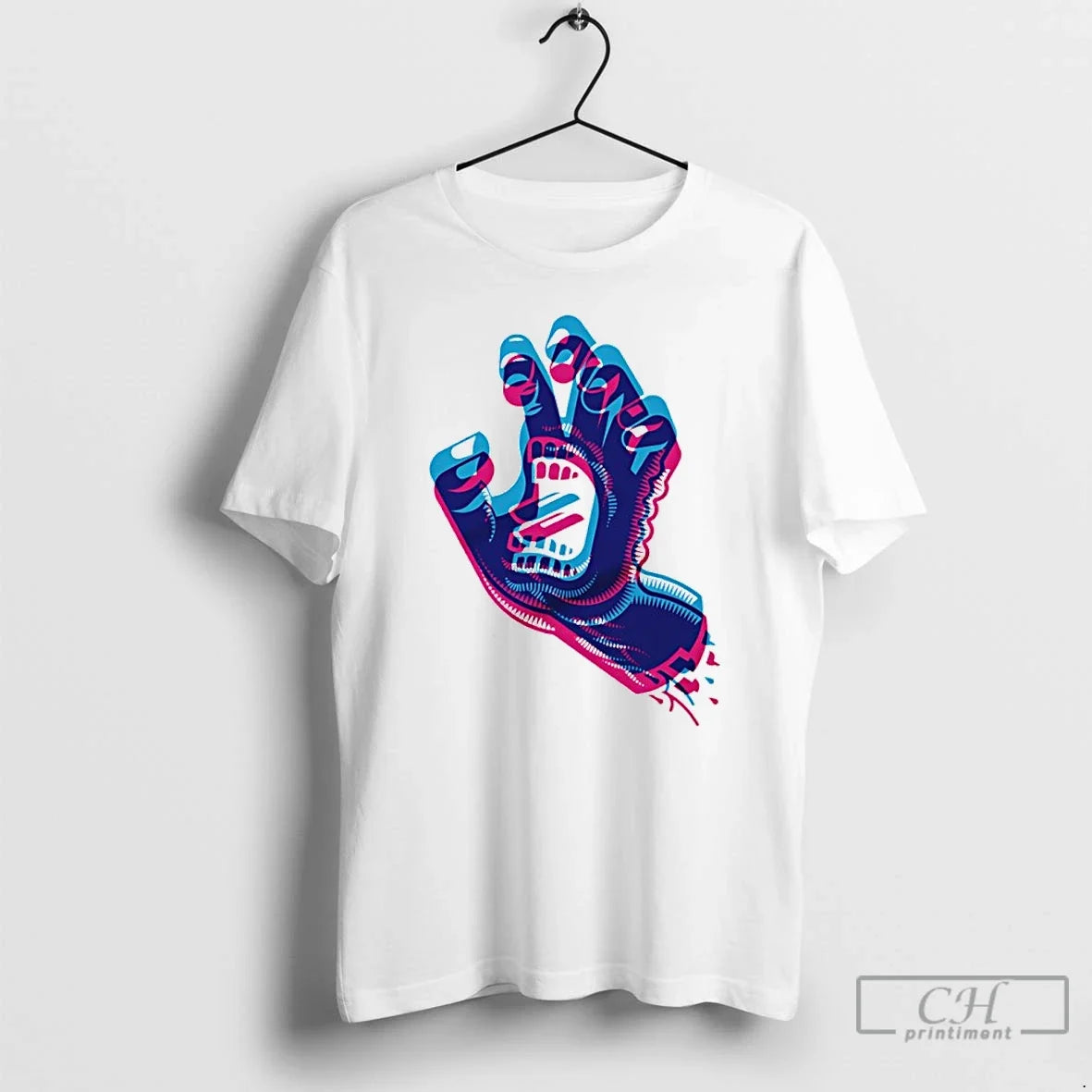 Classic Offset Scream Hand Graphic Unisex