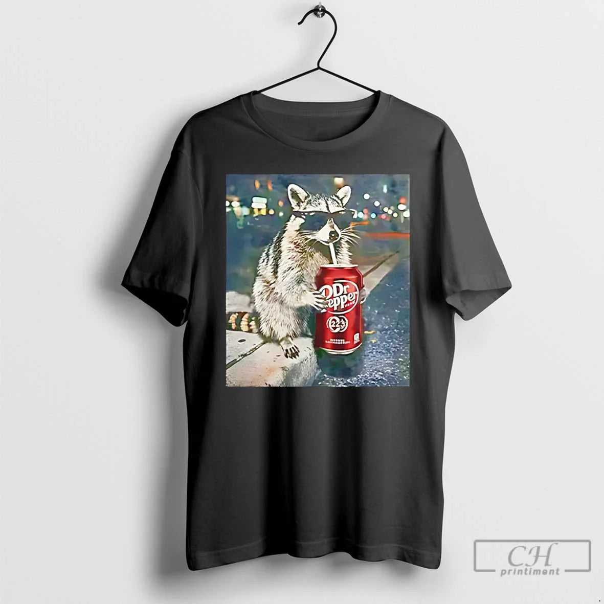 Classic Raccoon Drinking Dr Pepper Meme Unisex