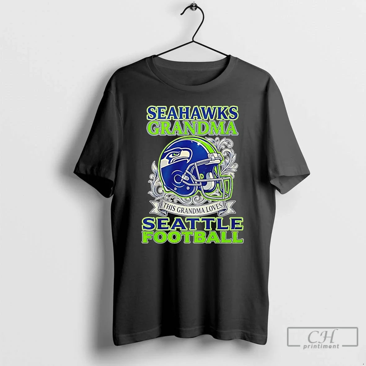 Classic Seahawks Grandma This Grandma Loves Seattle Football Helmet Unisex