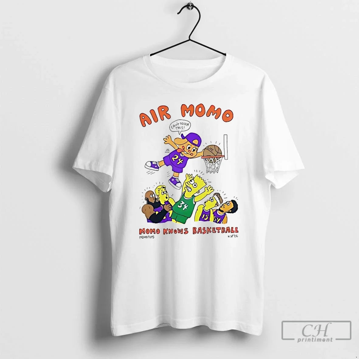 Classic Simpsons Momo Knows Basketball Air Momo Unisex